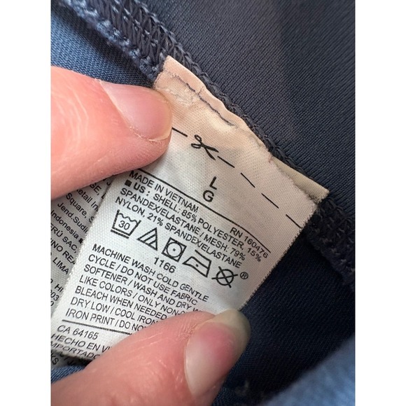 Old Navy Active Blue High Waisted Elevate Cropped Yoga Leggings Womens Large - Picture 3 of 4